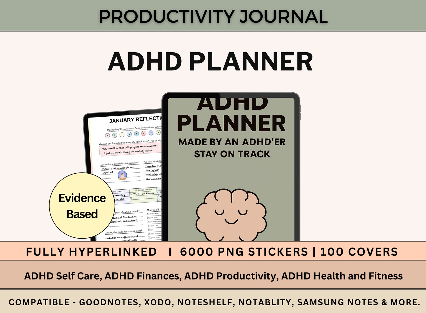 The Ultimate ADHD Productivity Planner (560+ Pages of Focus, Flow & Clarity)