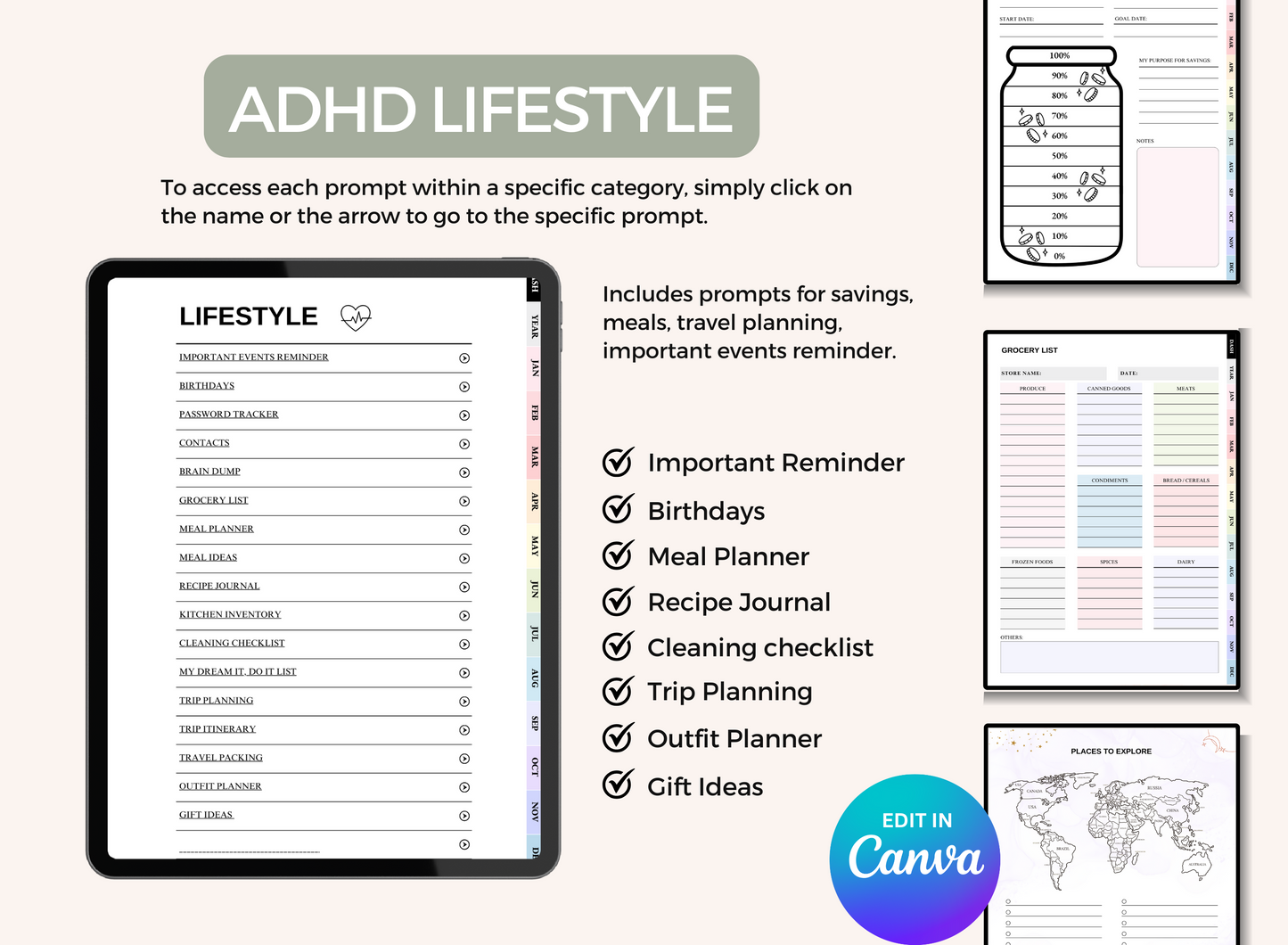 The Ultimate ADHD Productivity Planner (560+ Pages of Focus, Flow & Clarity)